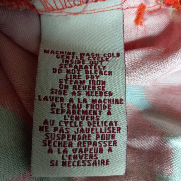 Caribbean Joe Size 3X Hawaiian Shirt Womens Floral Short Sleeves Coconut Buttons - Picture 5 of 11